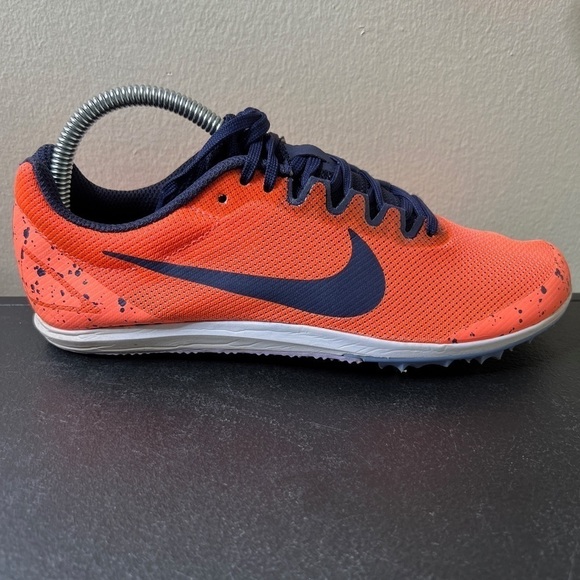 🌹 NIKE Zoom Rival D 10 Track Spikes US Women's Sz 7.5 Bright Mango Running - Picture 12 of 16